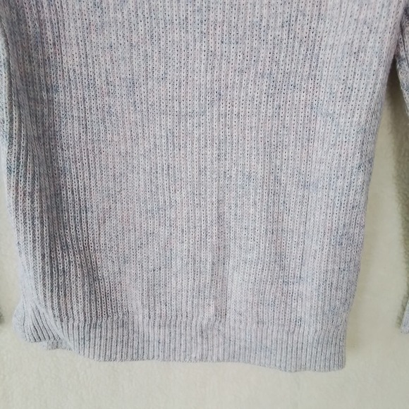 LOFT Cotton Blend Knit Sweater Size Medium Petite in Blue Pink White - Picture 7 of 9